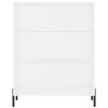vidaXL Witrynka, biała, 69,5x34x180 cm, materiał drewnopochodny