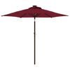 vidaXL Parasol ogrodowy na stalowym słupku, bordowy, 225x225x212 cm
