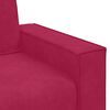 vidaXL Sofa Fotel Wino Czerwone 100x78x84 cm Aksamit