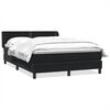vidaXL Ł&oacute;żko typu Box Spring z materacem Czarny 160x220 cm Aksamit