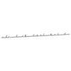 vidaXL System do mocowania drzwi przesuwnych, 400 cm, stal, srebrny