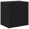 vidaXL Garażowe szafki 2 szt. Czarne drewno klejone
