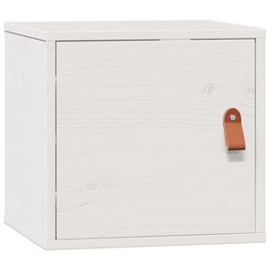 vidaXL Szafka ścienna, biała, 31,5x30x30 cm, lite drewno sosnowe