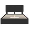 vidaXL Ł&oacute;żko z miejscem do przechowywania Czarny 150 x 200 cm