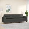 vidaXL 3-osobowa sofa, ciemnoszary, 210 cm, tapicerowana mikrofibrą
