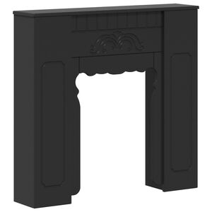 vidaXL Obudowa kominka Czarny 93 x 20 x 89 cm Drewno inżynieryjne
