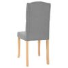 vidaXL Krzesła stołowe, 4 szt., jasnoszare, obite tkaniną