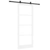 vidaXL Drzwi przesuwne ORKDAL 93 x 232 cm Lite drewno sosnowe i szkło