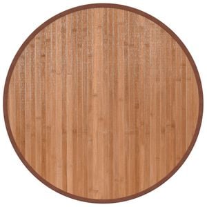 vidaXL Dywan okrągły, naturalny, 60 cm, bambusowy