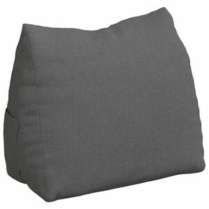 vidaXL Poduszka na plecy Ciemnoszary 45 x 20 x 35 cm tkanina