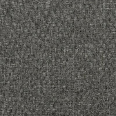 vidaXL Rama łóżka, ciemnoszara, 120x190 cm, tkanina