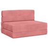 vidaXL Składana Sofa Ł&oacute;żko r&oacute;żowy 70 x 72 x 60 cm tkanina