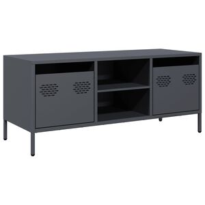 vidaXL Szafka RTV, antracyt, 101,5x39x43,5 cm, stal walcowana na zimno