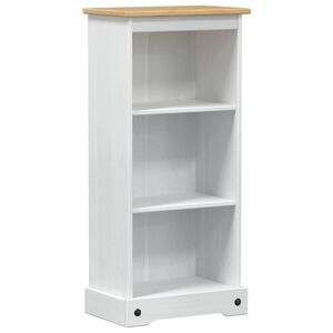 vidaXL P&oacute;łka na książki Biały 46 x 29 x 100 cm Lite drewno sosnowe
