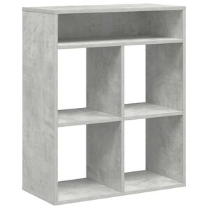 vidaXL Regał, betonowy szary, 66x31x80 cm, materiał drewnopochodny
