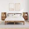 vidaXL Ścienny stolik nocny 2 pcs Stare drewno 48,5 x 32,5 x 80 cm