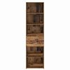 vidaXL Highboard z szufladą Stare drewno 50 x 42,5 x 185 cm