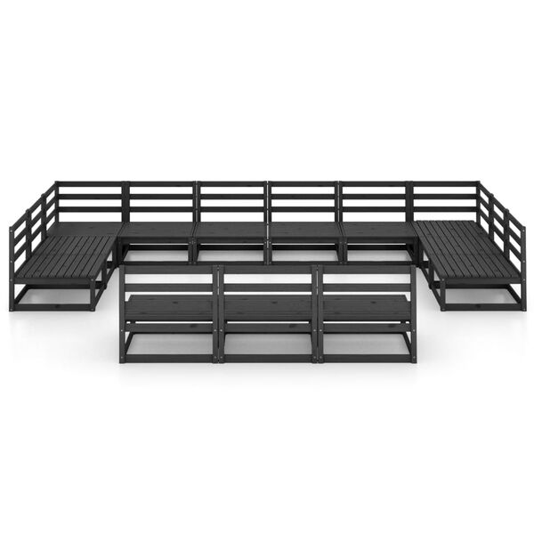 vidaXL 13-cz. zestaw mebli wypoczynkowych do ogrodu, drewno sosnowe