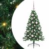 vidaXL Sztuczna choinka z oświetleniem na Boże Narodzenie 120 cm PVC