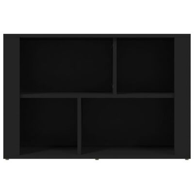 vidaXL Szafka, czarna, 80x30x54 cm, materiał drewnopochodny