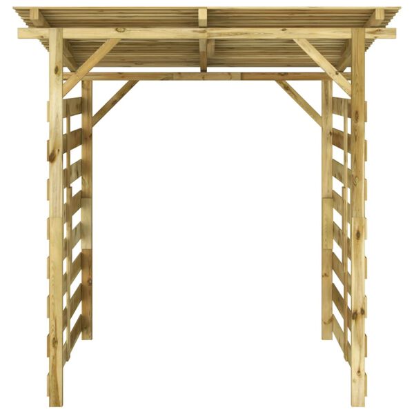 vidaXL Wiata na drewno opałowe, impregnowana sosna