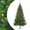 vidaXL Choinka z 150 diodami LED z podstawą Zielony 150 cm PE