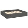 vidaXL Legowisko dla psa, szare, 51,5x44x9 cm, lite drewno sosnowe