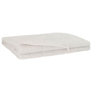 vidaXL Kołdra obciążeniowa Biały 135 x 200 cm 6 kg 100% Bawełna 205T