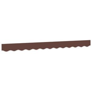 vidaXL Lambrekin do markizy, brązowe paski, 300 cm