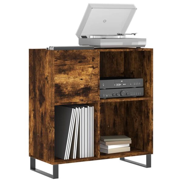 vidaXL Szafka na płyty, przydymiony dąb, 84,5x38x89 cm