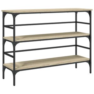 vidaXL Stolik konsolowy, dąb sonoma, 100x32x75 cm