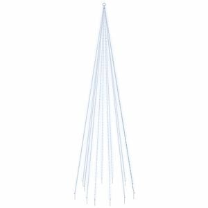 vidaXL Choinka do montażu na maszcie, 732 zimnych białych LED, 500 cm