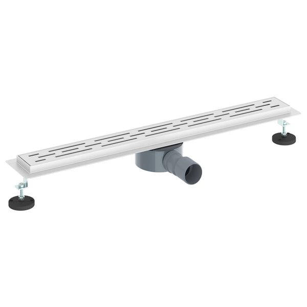 vidaXL Odpływ prysznicowy z szklaną pokrywą i syfonem 360&deg; 70 cm