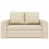 vidaXL Sofa Bed 60cm Kremowy tkanina