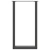 vidaXL Nogi do stołu barowego w kształcie litery U 2 szt. Antracyt 50x(90-91) cm Stal