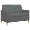 vidaXL Sofa z miejscem do przechowywania ciemnoszary 122 x 78 x 87 cm