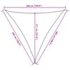 vidaXL Żagiel ogrodowy HDPE trójkątny 5x5x5 m Antracyt
