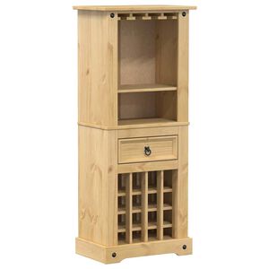 vidaXL Szafka na wino Corona, 56x35x134,5 cm, lite drewno sosnowe