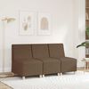 vidaXL Modułowa sofa bez podłokietników Brązowa 55 cm Tkanina