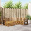 vidaXL Zestawy sof 6 pcs Naturalny Lite Drewno Akacji