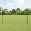 vidaXL Ogrodzenie z słupkiem Zielony 1,5 x 50 m Stal i PVC