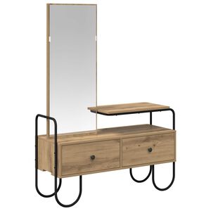 vidaXL Toaletka Dąb artisan 100 x 36,5 x 136 cm Drewno inżynieryjne