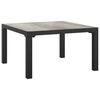 vidaXL Ogrodowy stolik kawowy, szary, 55x55x31 cm, DPC i stal
