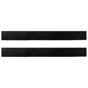 vidaXL Szczotki uszczelniające do drzwi samoprzylepne 2 pcs Brązowy