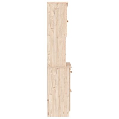 vidaXL Kredens ALTA, 77x35x165 cm, lite drewno sosnowe
