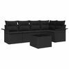 vidaXL Zestaw Sof na Ogr&oacute;d z poduszką 6 pcs polirattan