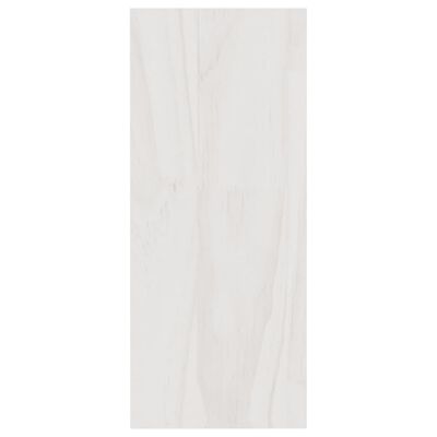 vidaXL Regał na książki, biały, 40x30x71,5 cm, lite drewno sosnowe