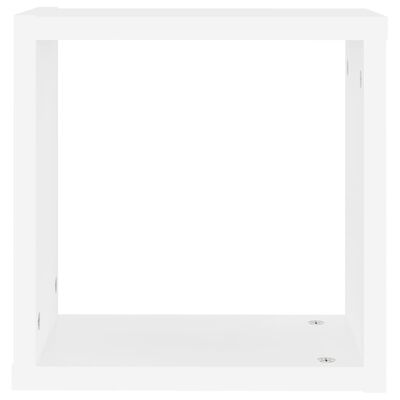 vidaXL Półki ścienne kostki, 6 szt., białe, 30x15x30 cm