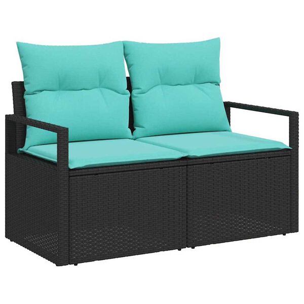 vidaXL Sofa Ogrodowa z poduszką 120 x 62 x 69 cm polirattan