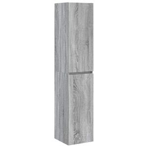 vidaXL Wisząca Szafka Łazienkowa Szary Sonoma 33 x 34,5 x 160 cm